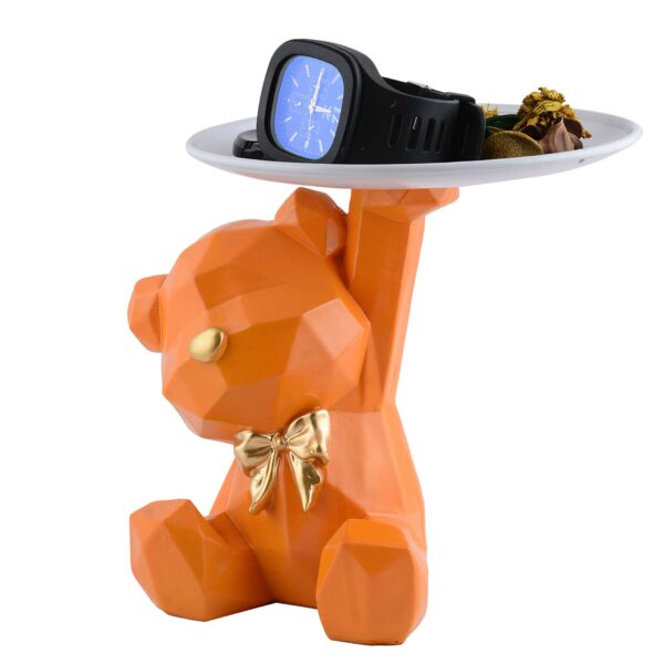 Cool Taddy Bear Showpiece for Home Decorative Showpiece | Taddy Bear with Paltter Statue for Home Decor Showpiece | Home Kitchen Decor | Office Decorative Item -1 - Image 3